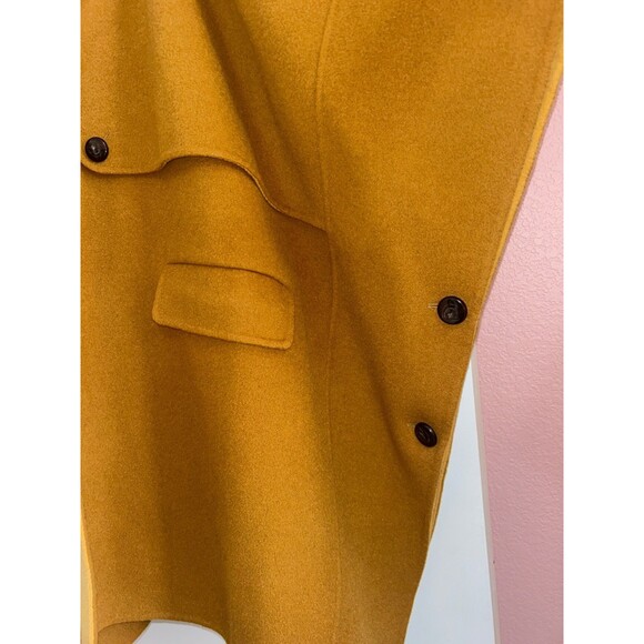 Sezane Dudley Cape Women’s Hooded OS NWT Mustard Wool - Picture 4 of 12